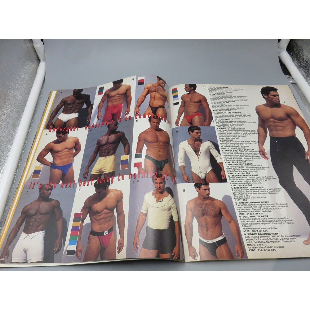 Vtg 1994 International Male Magazine Catalog Fall Spencer Garbett Beefcake Undie - Picture 11 of 12